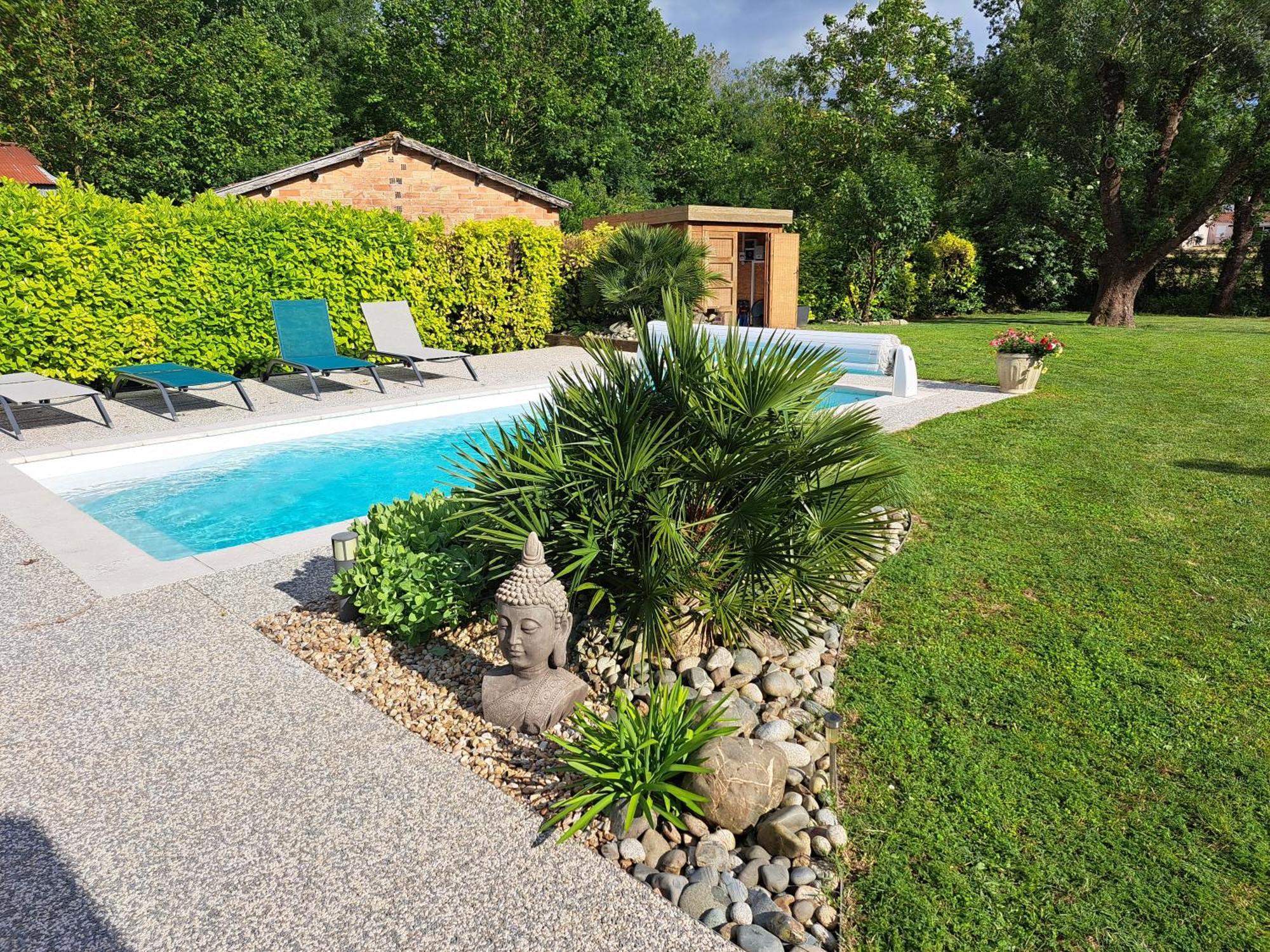 Chambre D Hote La Riviere 45M2 Jardin Et Piscine Aigrefeuille-d'Aunis Luaran gambar